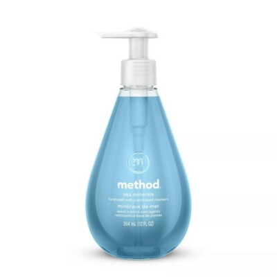 Method Gel Hand Soap Sea Minerals, Clean & Cruelty Free - 12oz New