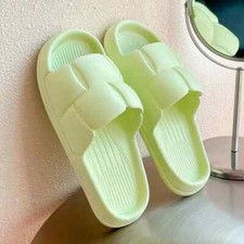 Lady Thick Flat Bottom Fashion Slippers Bathroom Soft Sole Summer EVA Sandals