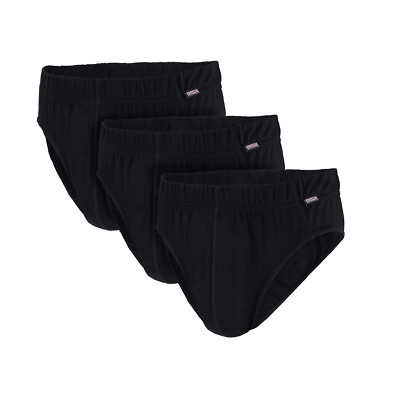 ADAMO Herren Slips  3`er Pack schwarz Oeko-Tex 100 Übergröße 8 10 12 14 16 18 20
