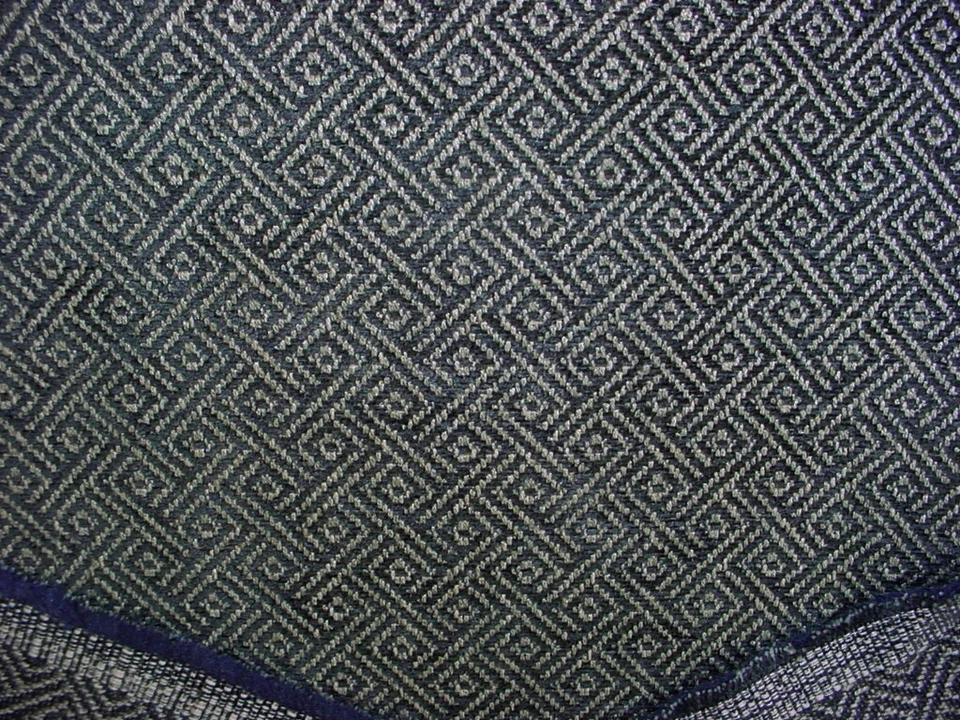 Brunschwig et Fils BF10727-680 Dara Indigo Greek Key Drapery Upholstery Fabric - Image 2 of 3