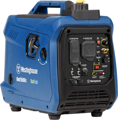 2550W Super Quiet Portable Inverter Generator, RV Ready, Dual Fuel
