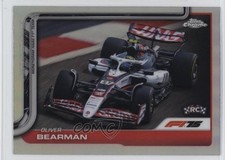 2025 Topps Chrome Formula 1 F1 Cars Refractor Oliver Bearman #86 Rookie RC 19l7