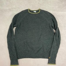 Columbia Knitted Jumper Pullover Knit Sweater With Logo Men's L