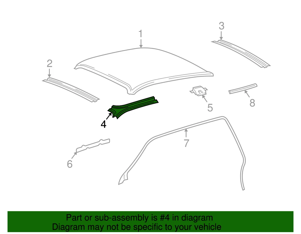 Riel lateral interior original Ford 3W1Z-5451180-AA Foto 2 de 2
