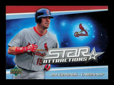 #ad 2006 Upper Deck Special F X #SA JE Jim Edmonds Star Attractions St. Louis $2.97
