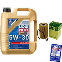 Mann Inspektionspaket 5L Liqui Moly Longlife 5W-30 FüR BMW Z3 Roadster E36 1.8I
