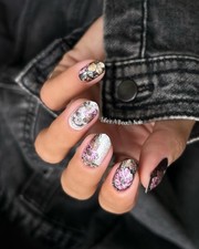 Color Street Nail Polish Strips BONE AND BLOSSOM 2025 Halloween Floral WOW