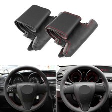 DIY Handnähen Leder Lenkrad Lenkradhülle Abdeckung fits für Mazda 3 2011-2017