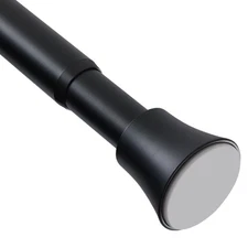 Heavy Duty Adjustable Shower Curtain Rod 32-78 Inch No Tools Tension Rod, Black