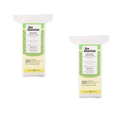 Spa Essentials Nonwoven Esthetic 4 X 4, 200 Count (2 Pack)