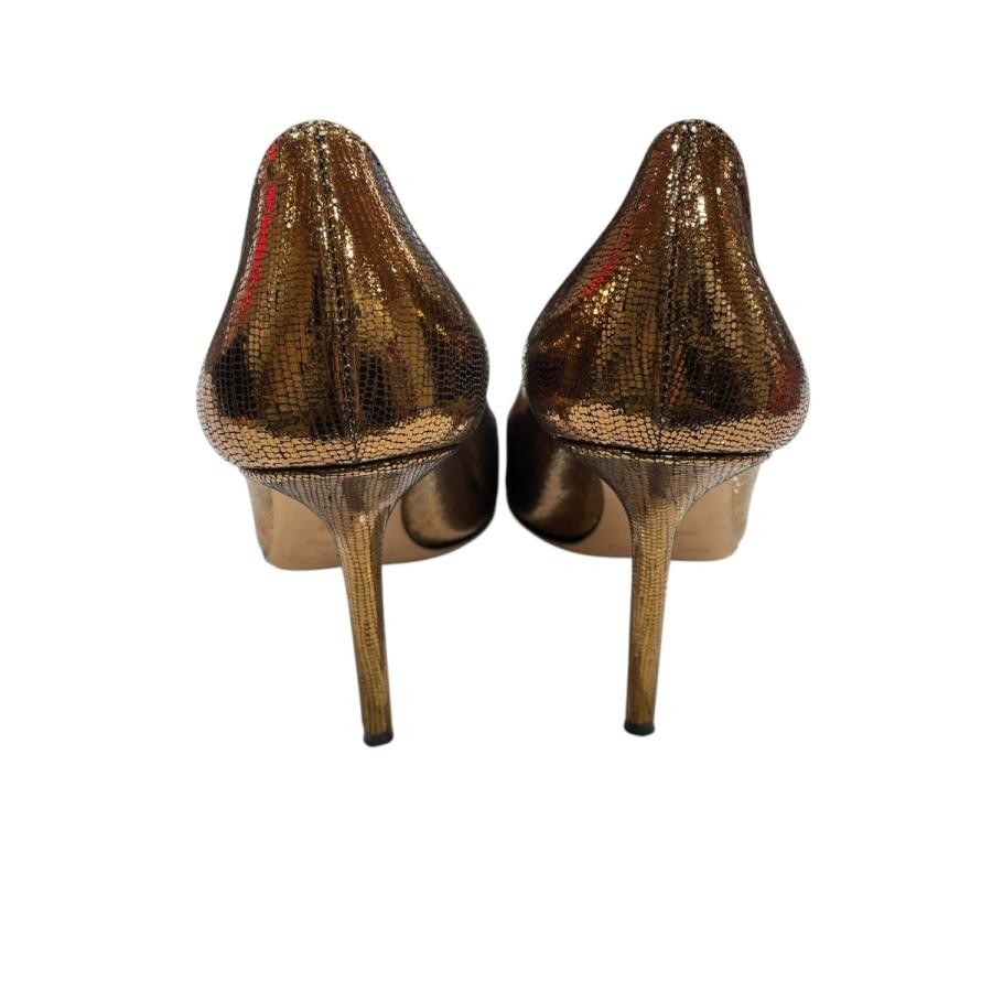 Jimmy Choo Pumps Heel EU 36 Glitter Gold High Heels From