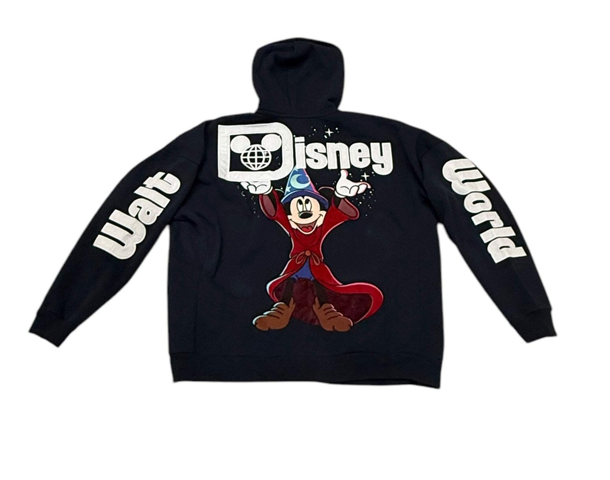 Walt Disney World Fantasia Sorcerer Mickey Zip Up Hoodie | eBay