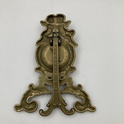 Antique Brass Cherub Watch Stand Jewellery Display Velvet Pad 11x15cm Ornate - Picture 5 of 9