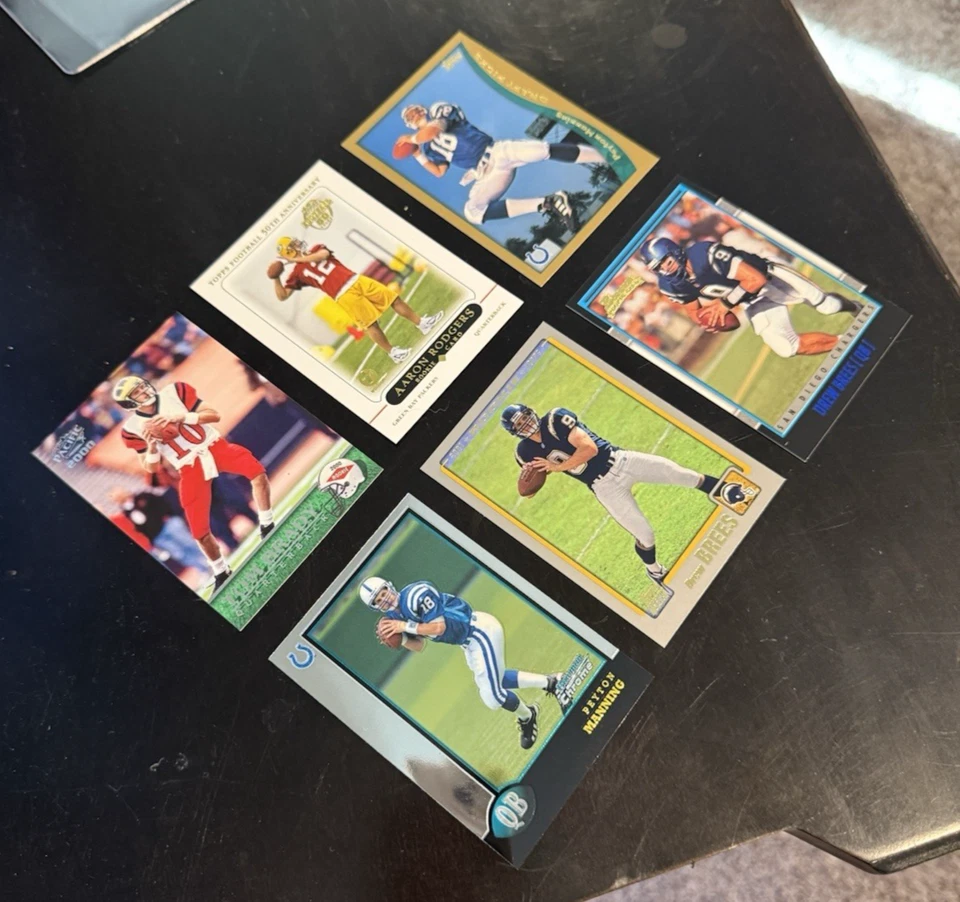 NFL HOF RC INVESTOR LOT (6) 2000 TOM BRADY PACIFIC #403, AARON RODGERS TOPPS#431 - Image 3 of 4