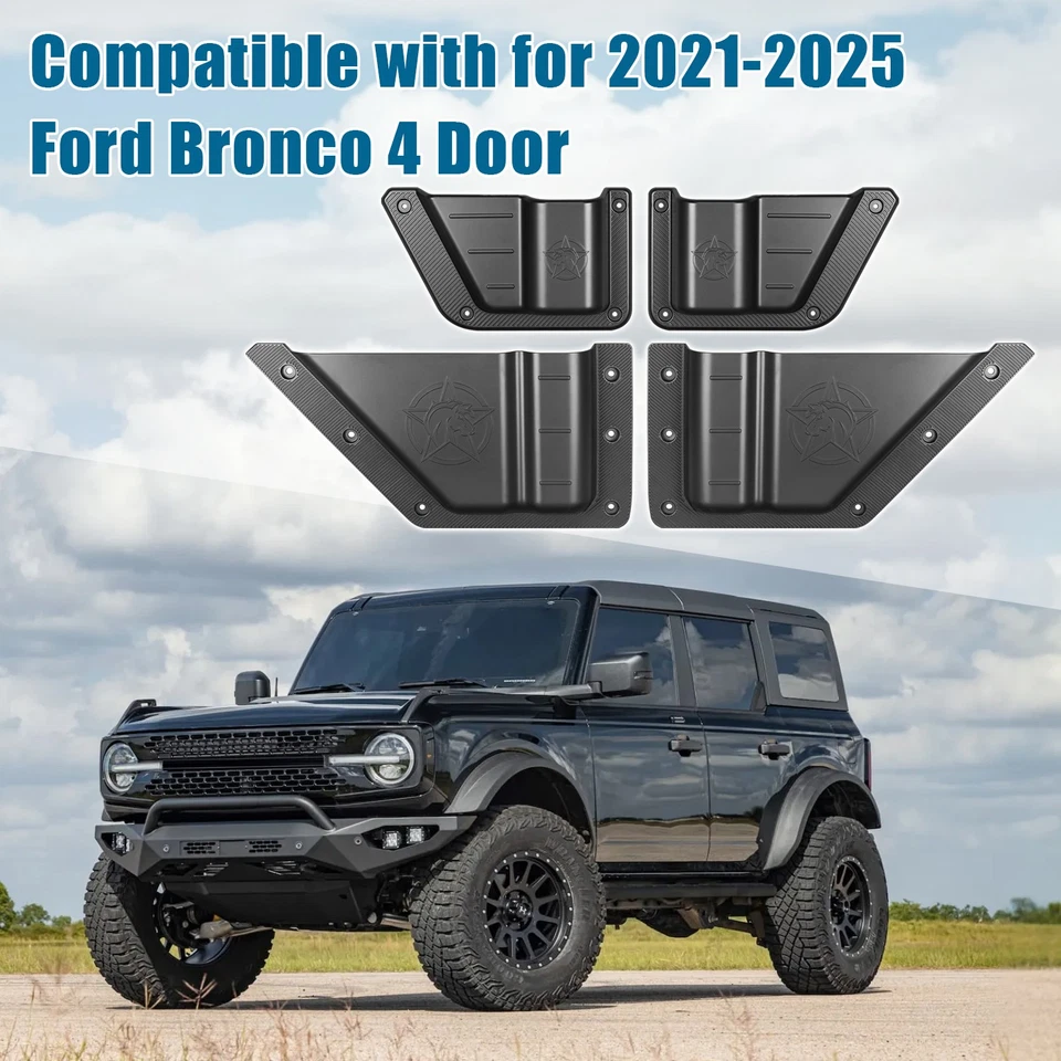 Left and Right Door Storage Box Organizer Tray For Ford Bronco 4-Door 2021-2025 Foto 4 de 4