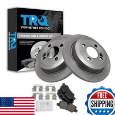 Trq Rear Brake Pad And Rotor Set Ceramic Compatible 2014-2015 Mini Cooper