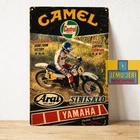 Yamaha Heikki Mikkola Vintage Motocross Metal Poster Tin Sign 20x30cm