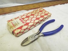Vintage Utica 41-5 Diagonal Cutter w/Box Plastic Soft Jaw Electrician Diagonal