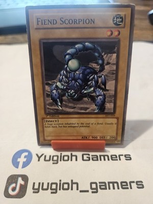 Yu-Gi-Oh Fiend Scorpion AST 1st Edition Common Light Played 