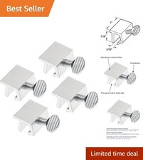 Easy-Install Aluminum Sliding Window Lock 4 Pack with Versatile Locking Options