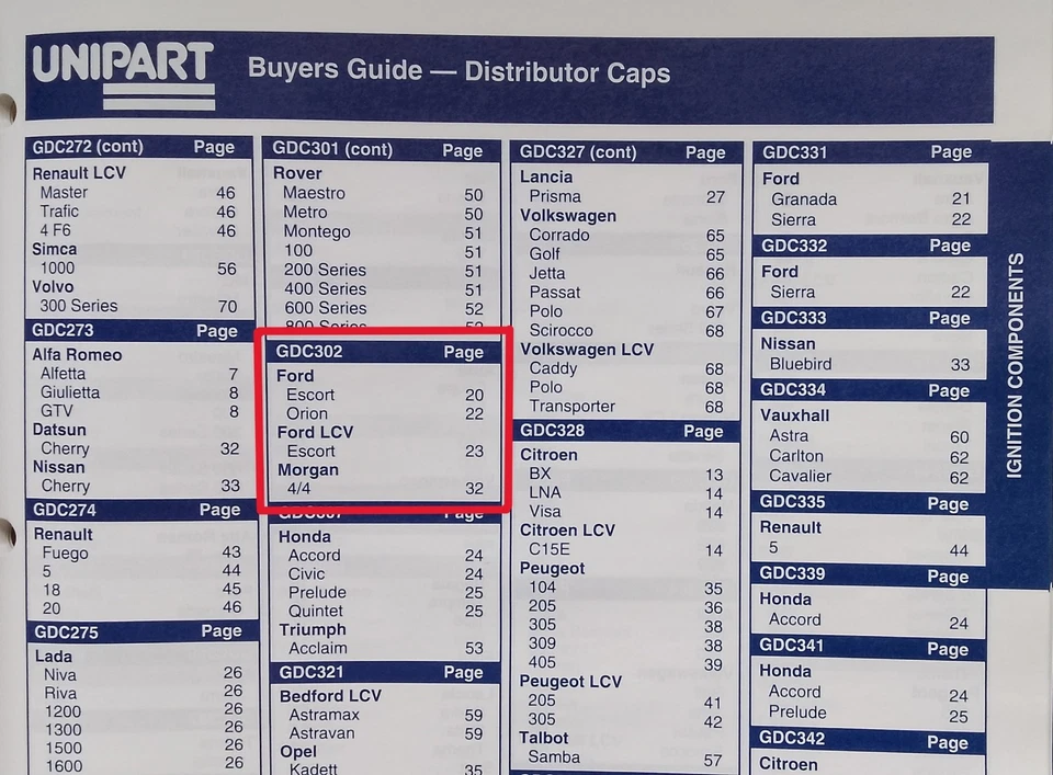 MORGAN 4/4 1.6 - TAPA DISTRIBUIDOR BOSCH - Motor Ford 1596cc - 1982 a 1984 Foto 4 de 4