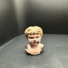 Antique German Tin Metal Minerva Doll Head