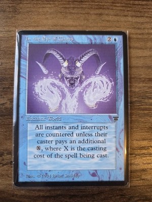 Magic The Gathering In the Eye of Chaos 1994 English Blue Enchant World Legends