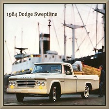1964 Dodge Sweptline Pickup Truck Toolbox - Refrigerator Magnet 42 Mil