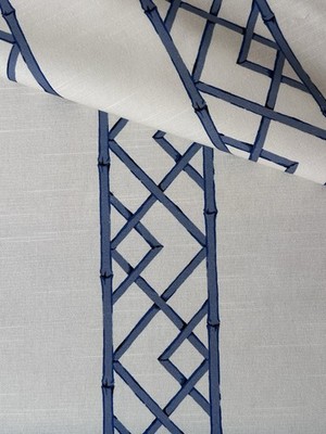 Latticely - Ultramarine Kravet Basics Sarah Richardson 2 Yards Fabric
