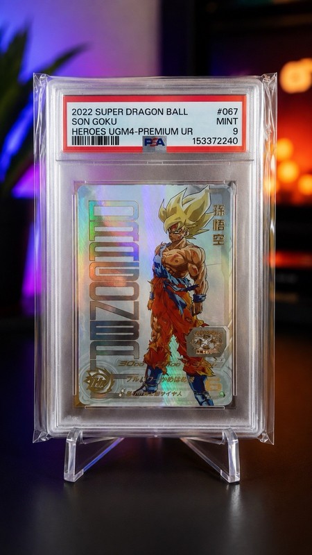Super Dragon Ball Heroes UGM4 Premium UR Son Goku #067 Japanese PSA 9