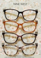 4 Adult Nine West Quality Readers Reading Glasses 4 Different Shades of Brown