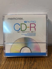 Memorex CD-R 52X 700MB/Mo 80min 10 Pack Read Description
