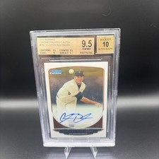 2013 BOWMAN CHROME PROSPECT AUTOGRAPHS #CBL CLAYTON BLACKBURN BBALL CARD BGS 9.5