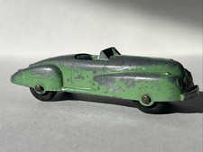 Vtg Tootsietoy Green Buick Roadster Convertible Black Tires 1940's USA