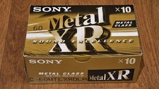 10 NEW SONY METAL XR 60 TYPE IV METAL BIAS AUDIO COMPACT CASSETTE TAPES