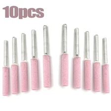 10PCS Chainsaw Sharpener Grinding Stones 3/16 4.8mm Chain Saw Sharpening Tool