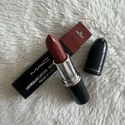 MAC Lustreglass Lipstick 566 Work Crush Full Size .10 oz
