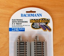 Bachmann Auto Reversing HO EZ-Track 9" Straight 4pkt  44548 New