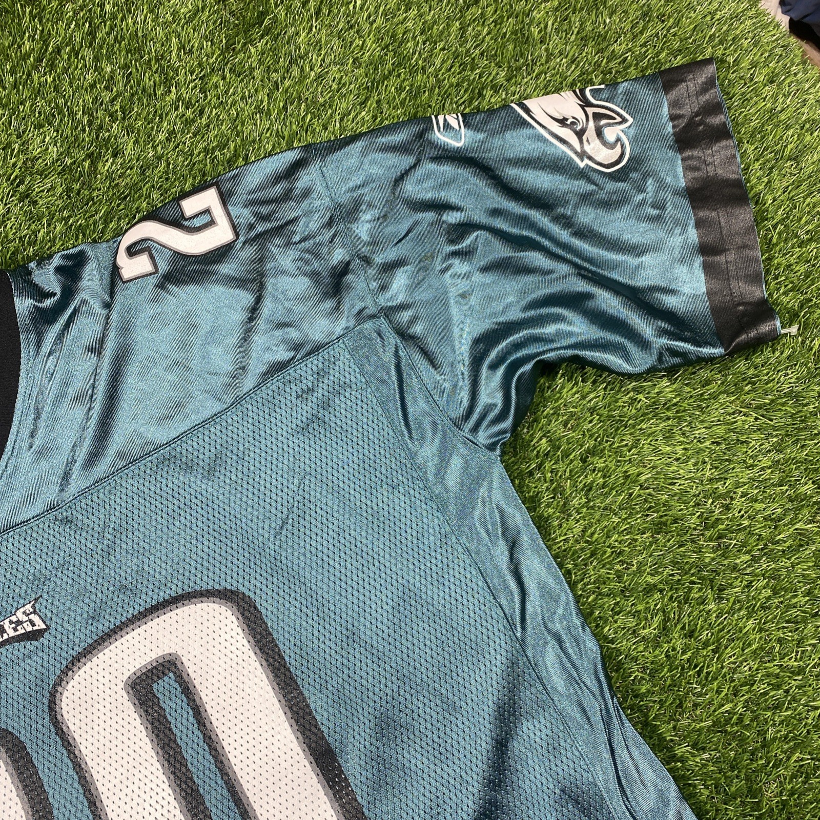 Brian Dawkins Philadelphia Eagles Jersey Mens Jersey Mens 2xl Green #20 Reebok thumbnail 9