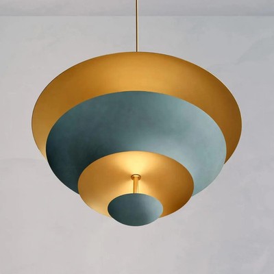 Italian Sputnik light fixture vintage Art Decor Disc Dome Chandelier Fixture
