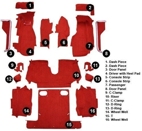 Alfombra Chevrolet Corvette 1984-87 de ACC Foto 2 de 2