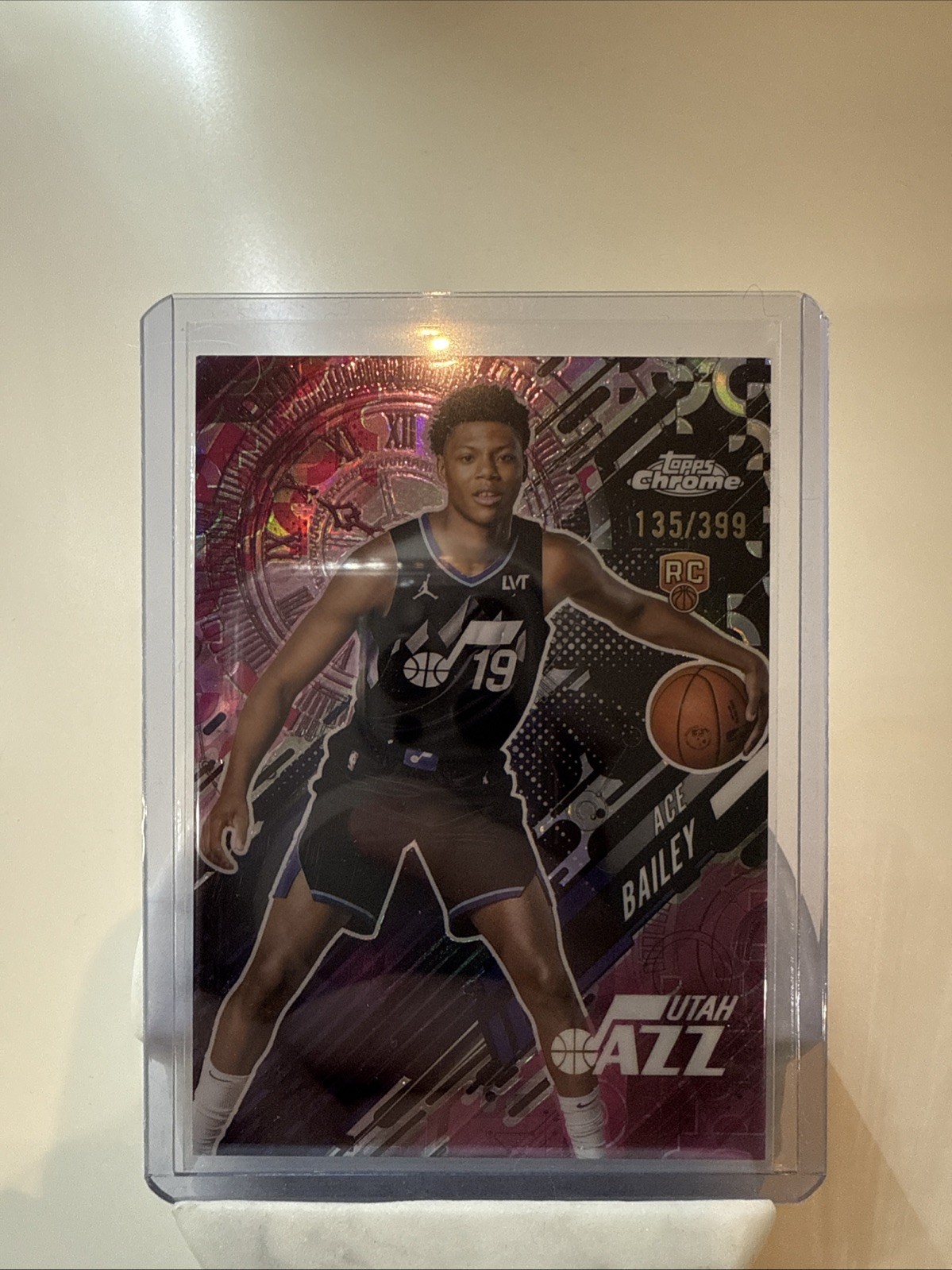 2025-2026 Topps Chrome Ace Bailey Go Time /399 Utah Jazz