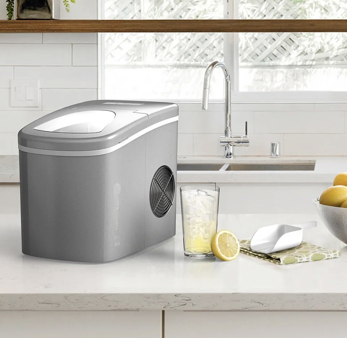 Portable Ice Maker Machine for Counter Top - Makes 26 lbs of per day  HomeLabs-image