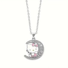 NEW Hello Kitty Silver Necklace And Glow-in-the-dark Light Switch Adhesive. 11