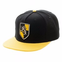 Harry Potter Hufflepuff Crest Officially Licensed Snapback Hat on sale Harry Potter Hufflepuff Crest Officially Licensed Snapback Hat on sale