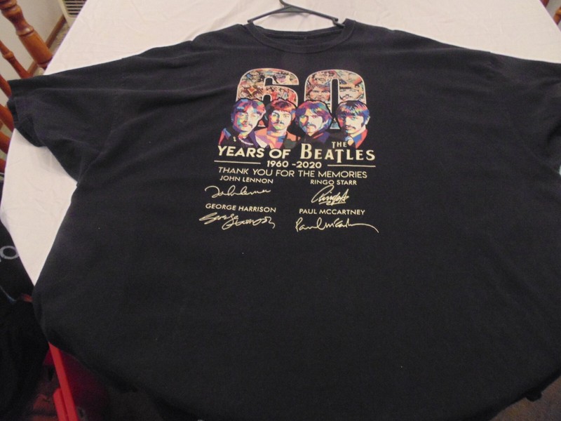 VINTAGE 60TH ANNV.BEATLES T-SHIRT