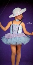 Stars In My Eyes Adult Small Dance Tap Costume Blue Camisole Ballet Tutu New