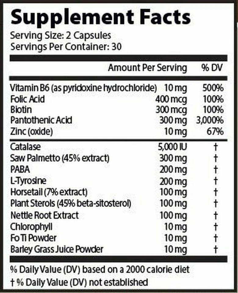 4 Bottles Anti Gray Hair 7050 Restore Natural Hair Color Supplement 60 Capsules - Image 2 of 2