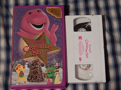 Barney's Christmas Star + Lets Go To The Zoo + Mother Goose (VHS x 3) LOT