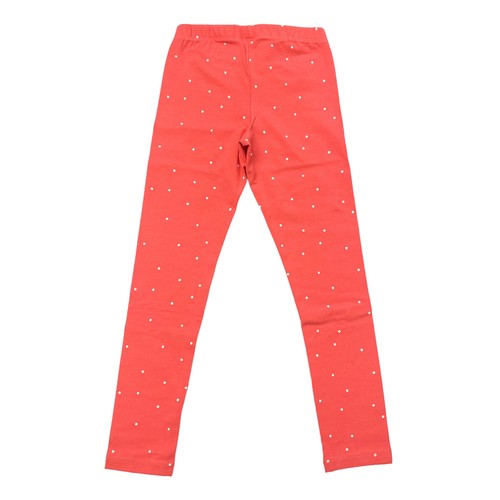 Cat & Jack Girls Size S 6/6X Pull-On Leggings Bright Coral Dot - Picture 3 of 9